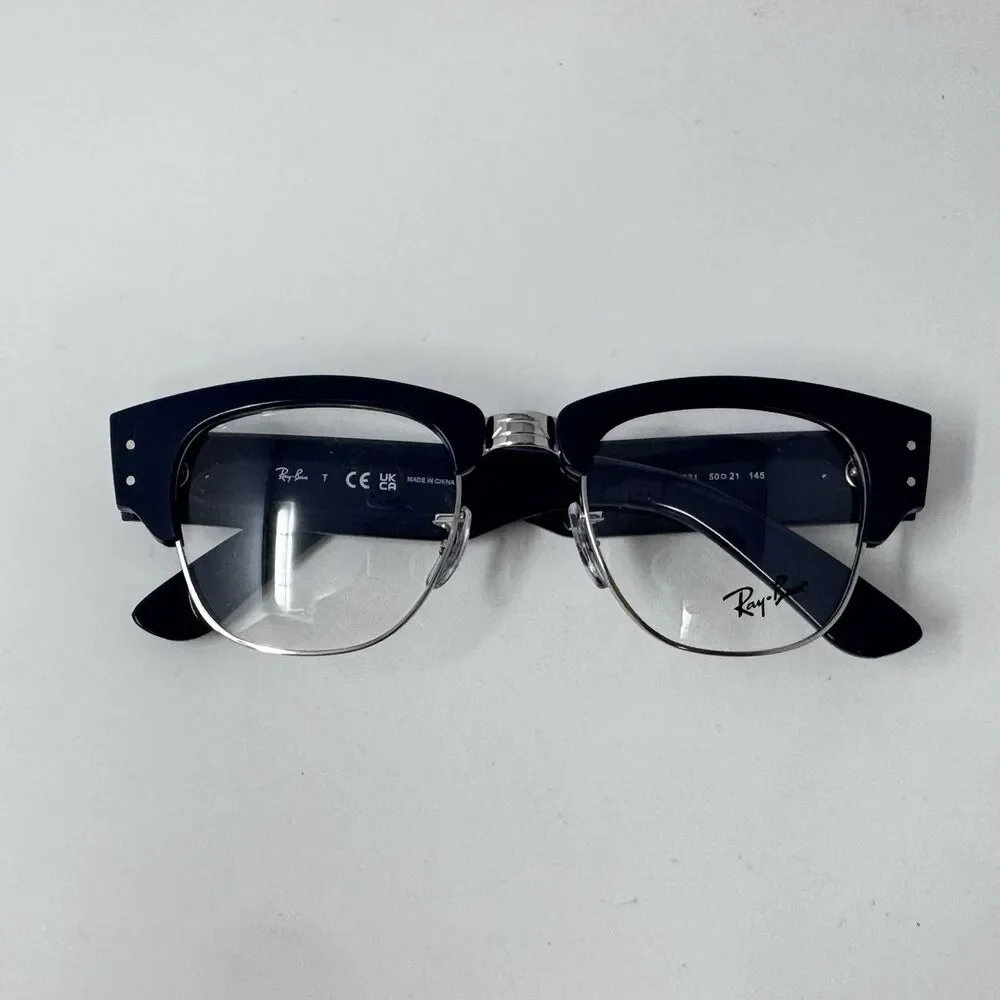 Ray-Ban RB0316V Mega Clubmaster 8231 Blue Eyeglass Frames 50-21-145 New